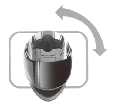 ヘルメットの試着